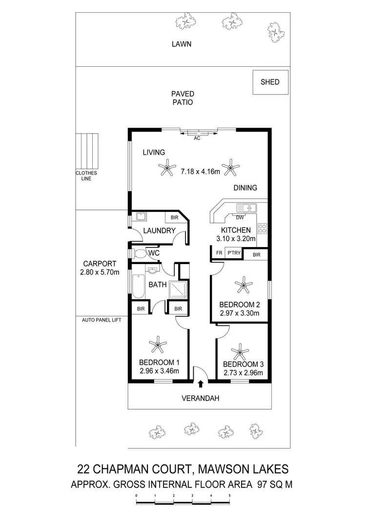Floorplan of Homely house listing, 22 Chapman Court, Mawson Lakes SA 5095