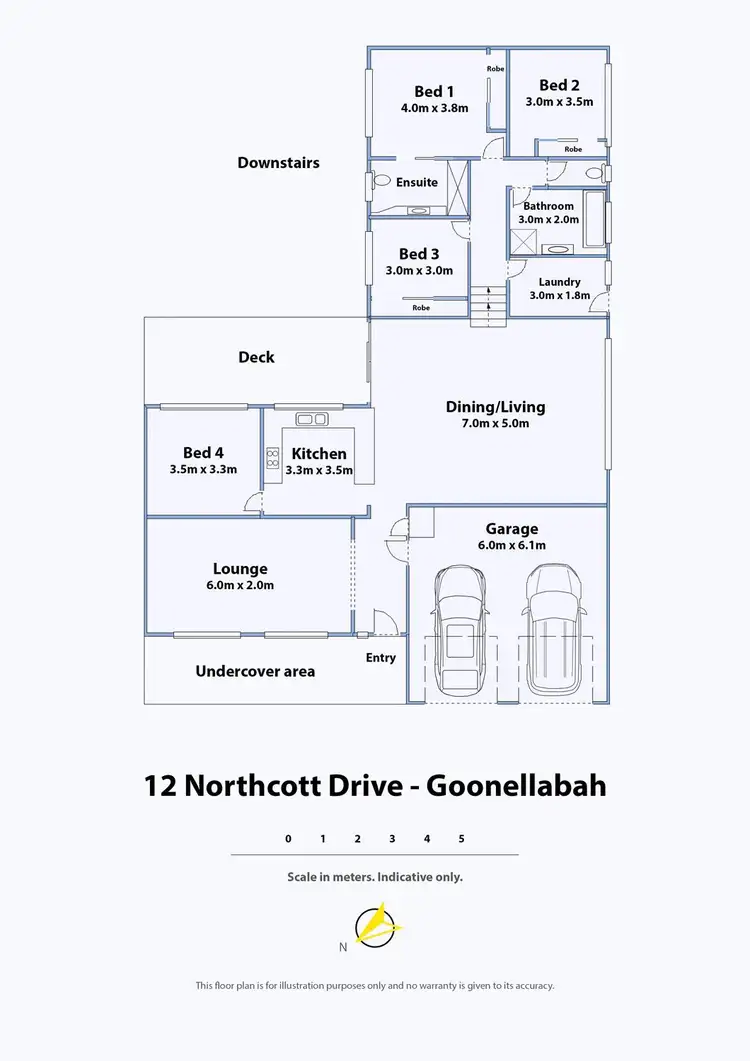 Floorplan of Homely house listing, 12 Northcott Drive, Goonellabah NSW 2480