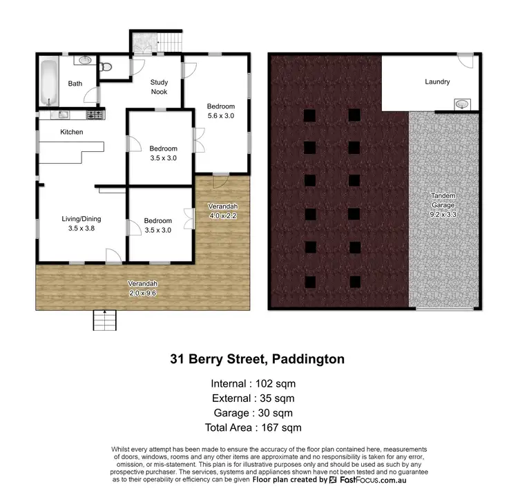 Floorplan of Homely house listing, 31 Berry Street, Paddington QLD 4064