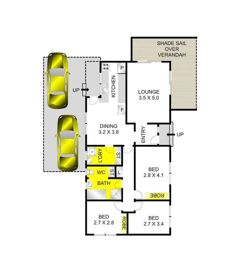 Floorplan of Homely house listing, 58 Carmarthen Drive, Corio VIC 3214