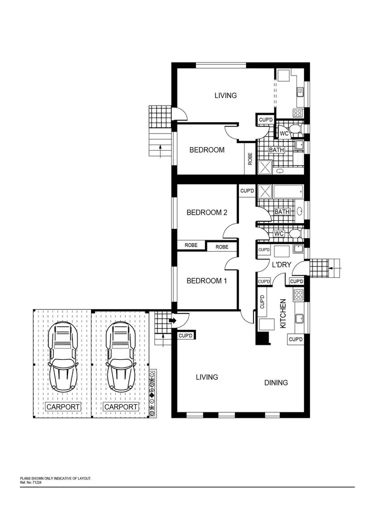 Floorplan of Homely house listing, 86A & 86B Belconnen Way, Page ACT 2614