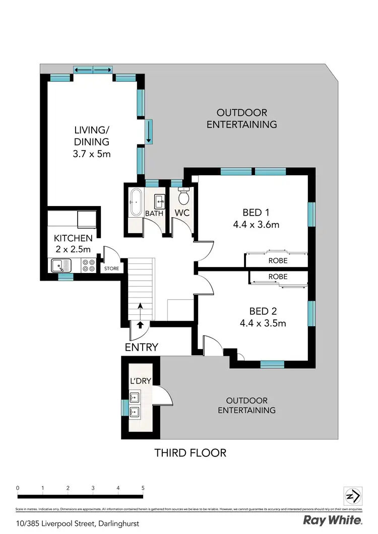 Floorplan of Homely apartment listing, 10/385 Liverpool Street, Darlinghurst NSW 2010