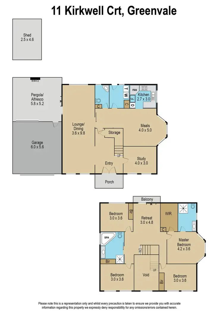 Floorplan of Homely house listing, 11 Kirkwell Court, Greenvale VIC 3059