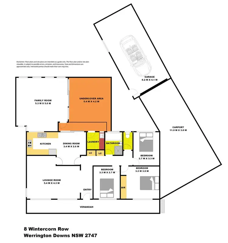 Floorplan of Homely house listing, 8 Wintercorn Row, Werrington Downs NSW 2747