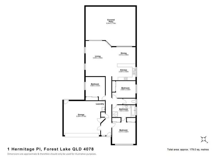Floorplan of Homely house listing, 1 Hermitage Place, Forest Lake QLD 4078
