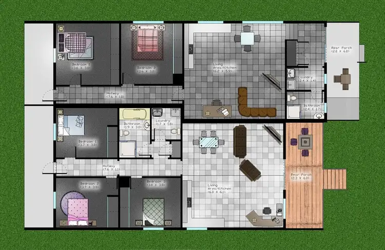 Floorplan of Homely other listing, 288-290 Peel Street, Bathurst NSW 2795