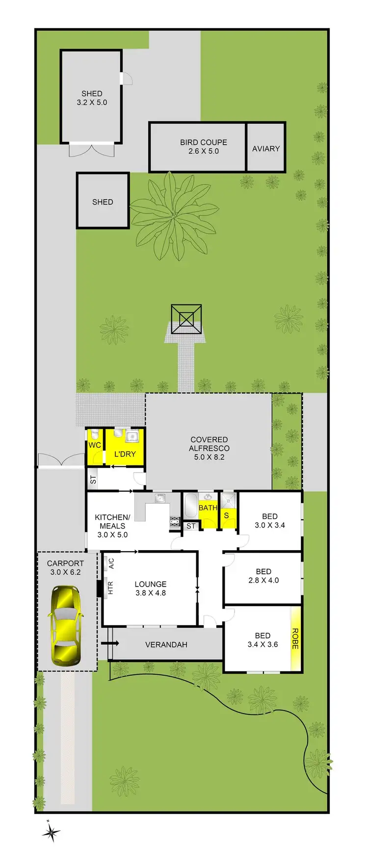 Floorplan of Homely house listing, 64 Pavo Street, Belmont VIC 3216
