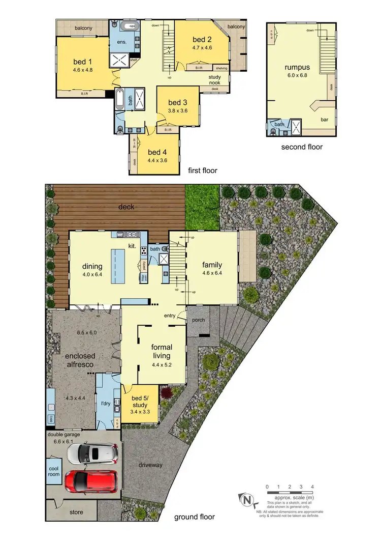 Floorplan of Homely house listing, 6 Padey Drive, Mulgrave VIC 3170