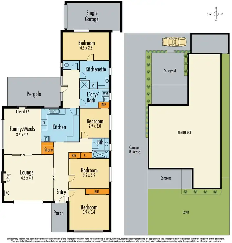 Floorplan of Homely unit listing, 1/25 Canberra Avenue, Dandenong VIC 3175