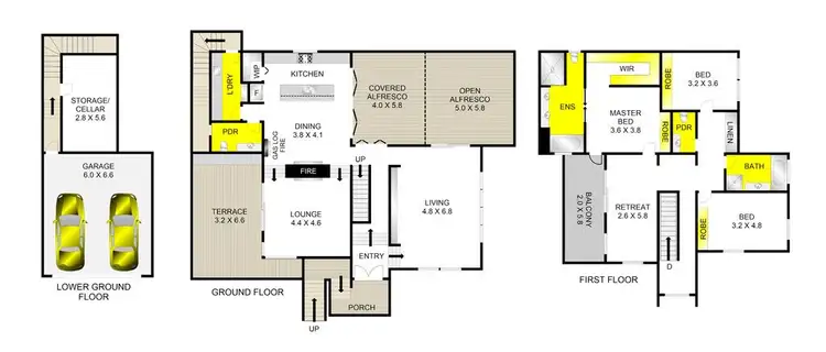 Floorplan of Homely house listing, 97 Victory Way, Highton VIC 3216