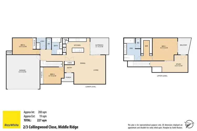 Floorplan of Homely unit listing, 2/3 Collingwood Close, Middle Ridge QLD 4350