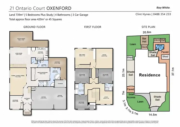 Floorplan of Homely house listing, 21 Ontario Court, Oxenford QLD 4210