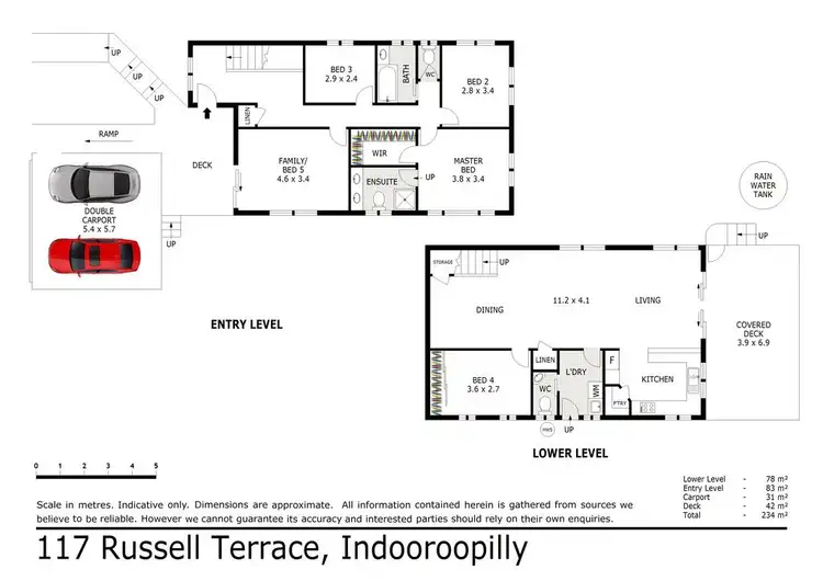 Floorplan of Homely house listing, 117 Russell Terrace, Indooroopilly QLD 4068
