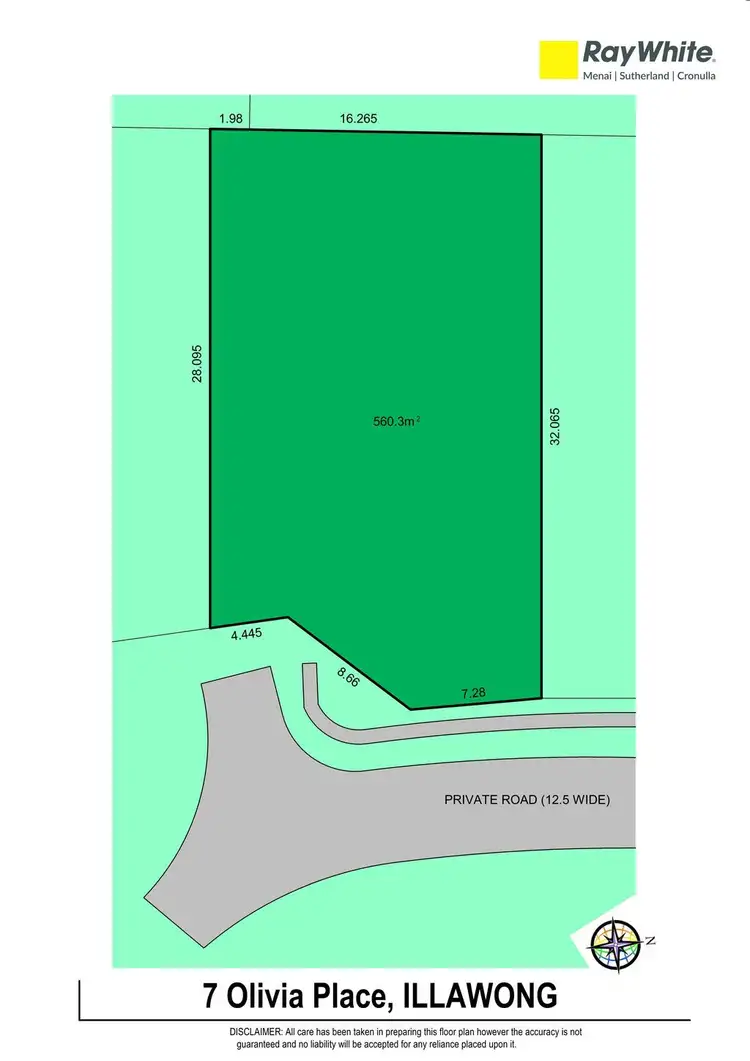 Floorplan of Homely land listing, 7 Olivia Place, Illawong NSW 2234