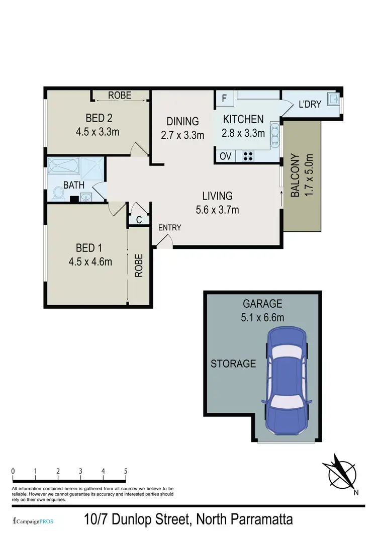 Floorplan of Homely unit listing, 10/7 Dunlop Street, North Parramatta NSW 2151