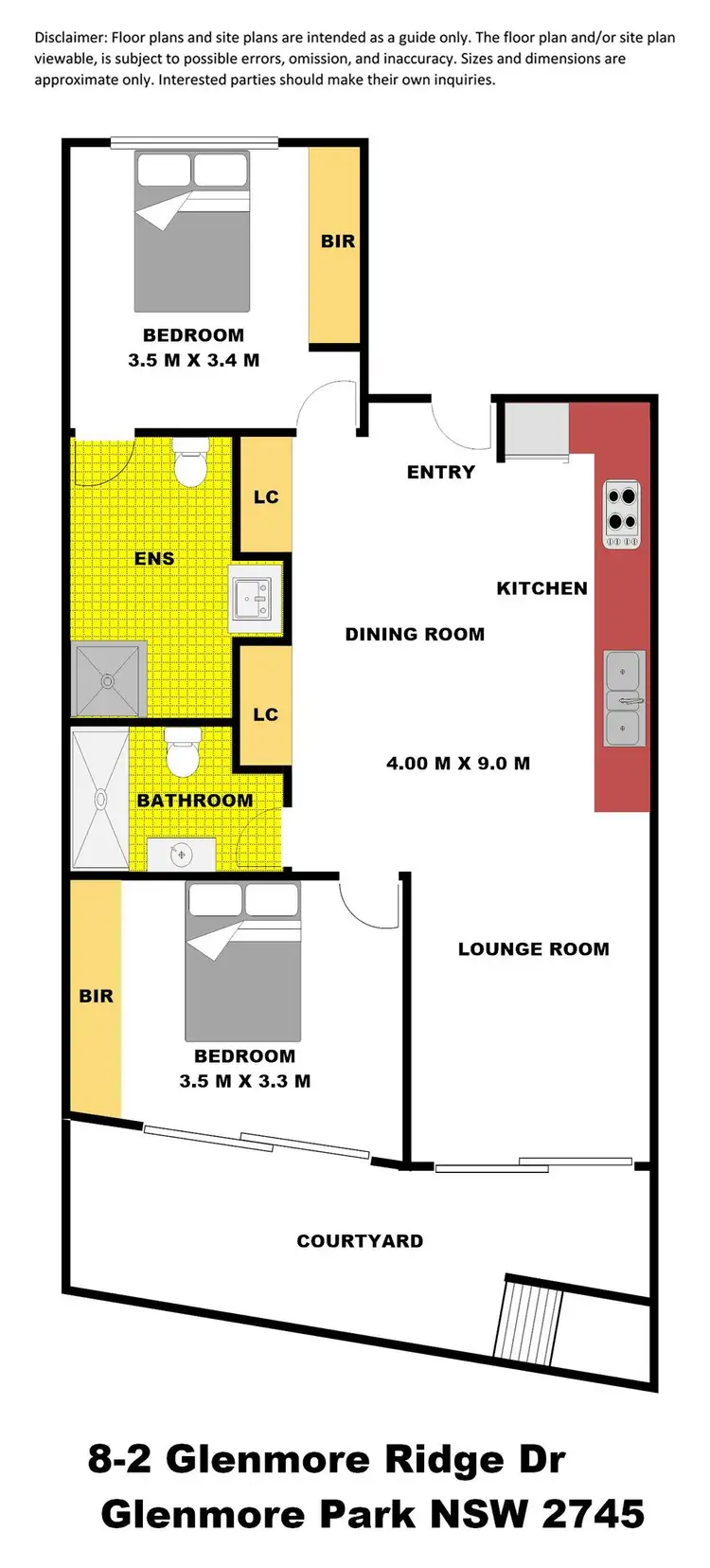 Floorplan of Homely unit listing, 8/2 Glenmore Ridge Drive, Glenmore Park NSW 2745