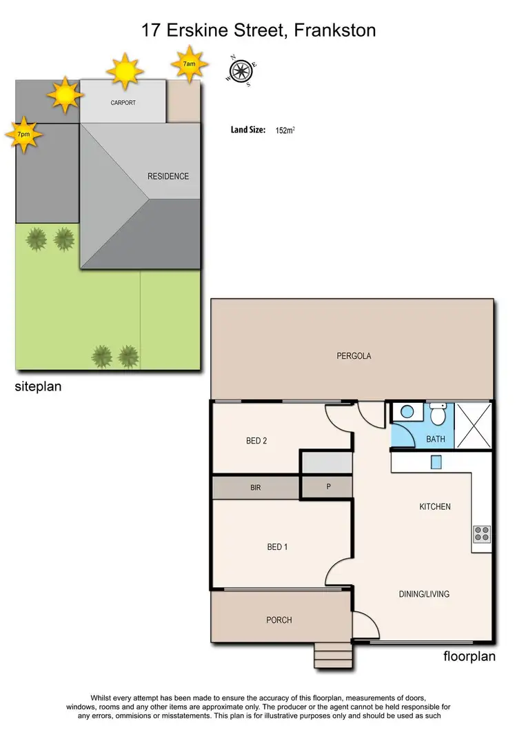Floorplan of Homely unit listing, 17 Erskine Street, Frankston VIC 3199