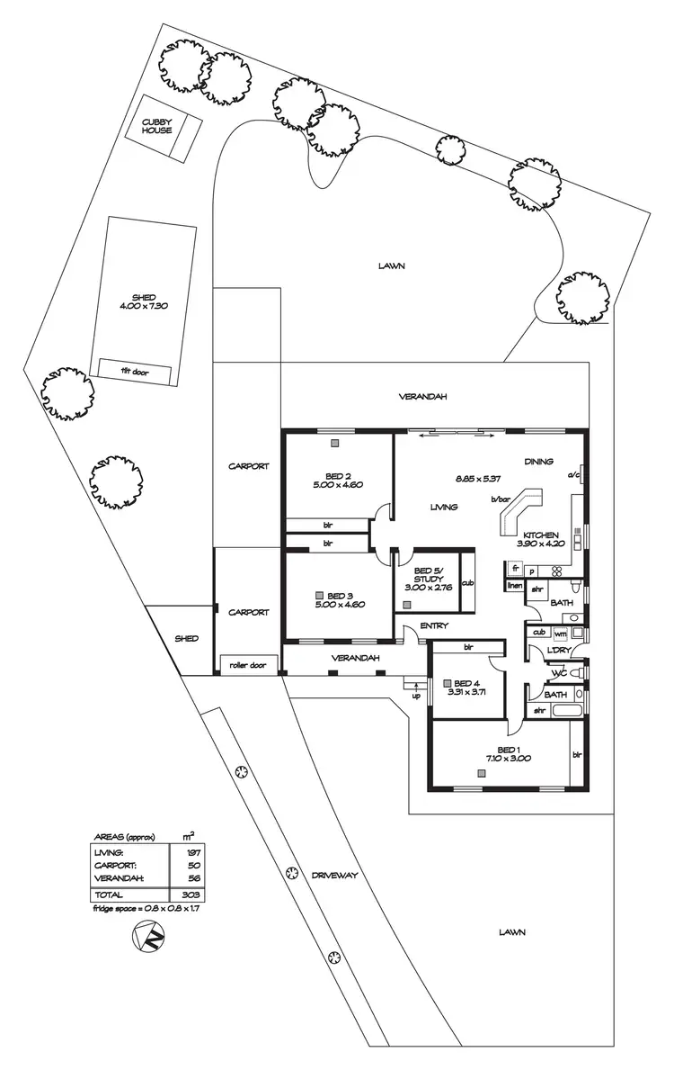 Floorplan of Homely house listing, 11 Lisa Court, Paradise SA 5075