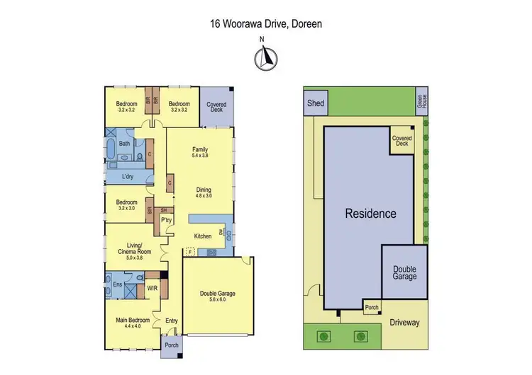 Floorplan of Homely house listing, 16 Woorawa Drive, Doreen VIC 3754