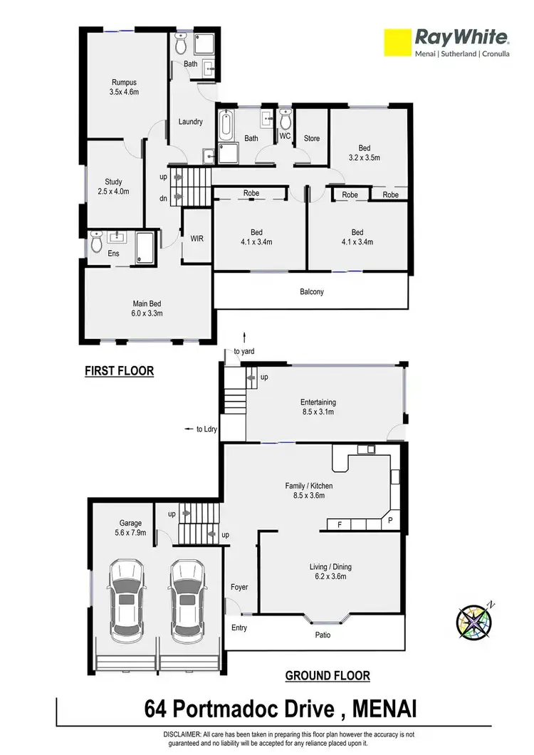 Floorplan of Homely house listing, 64 Portmadoc Drive, Menai NSW 2234
