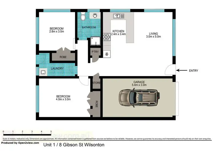 Floorplan of Homely house listing, 1/8 Gibson Street, Wilsonton QLD 4350