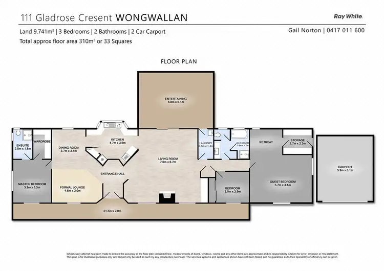 Floorplan of Homely rural property listing, 111 Gladrose Crescent, Wongawallan QLD 4210