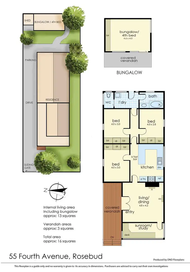 Floorplan of Homely house listing, 55 Fourth Avenue, Rosebud VIC 3939