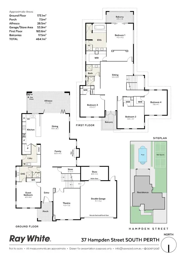 Floorplan of Homely house listing, 37 Hampden Street, South Perth WA 6151