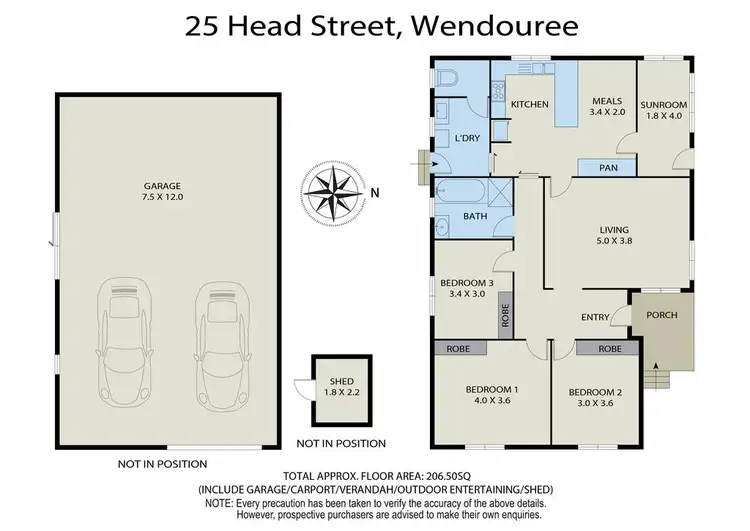 Floorplan of Homely house listing, 25 Head Street, Wendouree VIC 3355