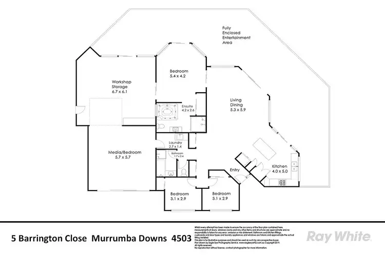 Floorplan of Homely house listing, 5 Barrington Close, Murrumba Downs QLD 4503