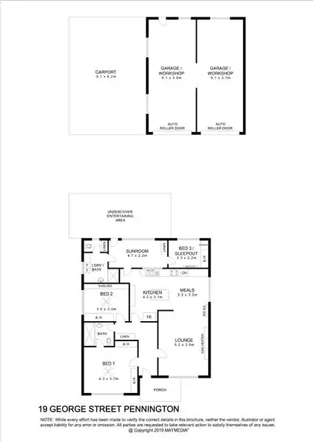 Floorplan of Homely house listing, 19 George Street, Pennington SA 5013