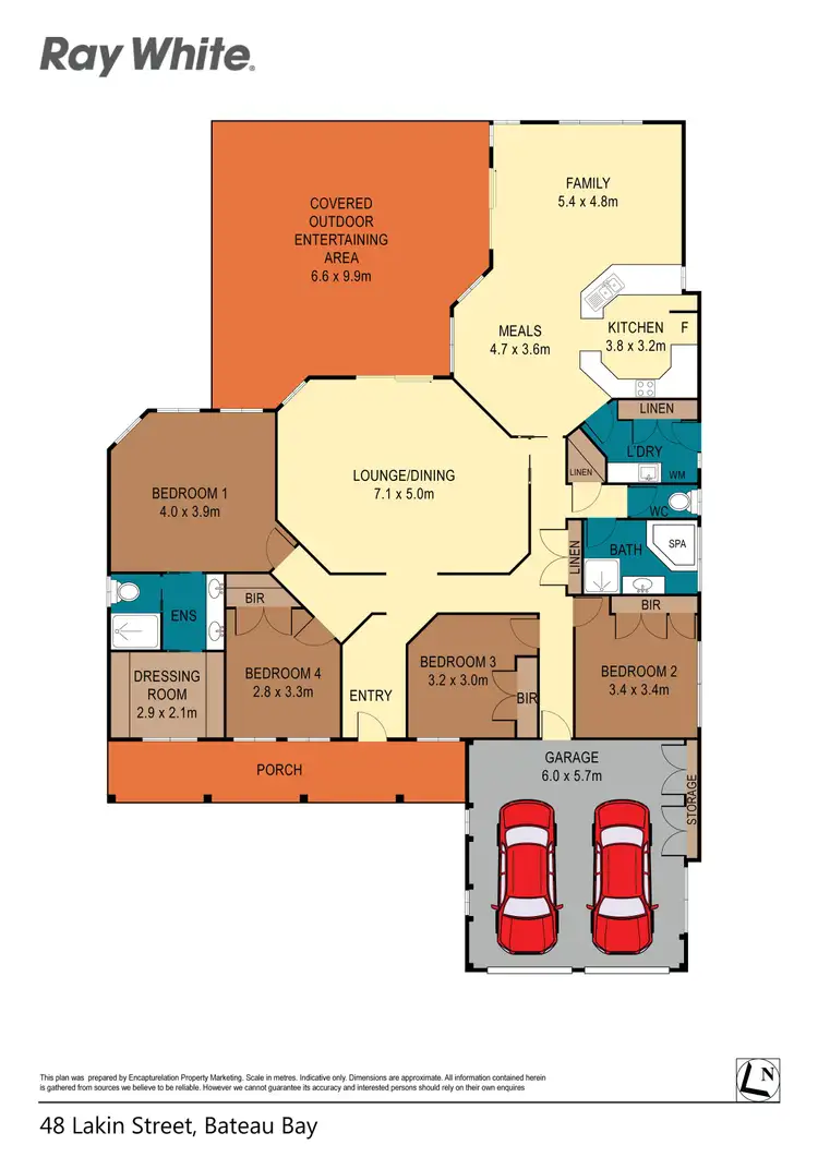 Floorplan of Homely house listing, 48 Lakin Street, Bateau Bay NSW 2261