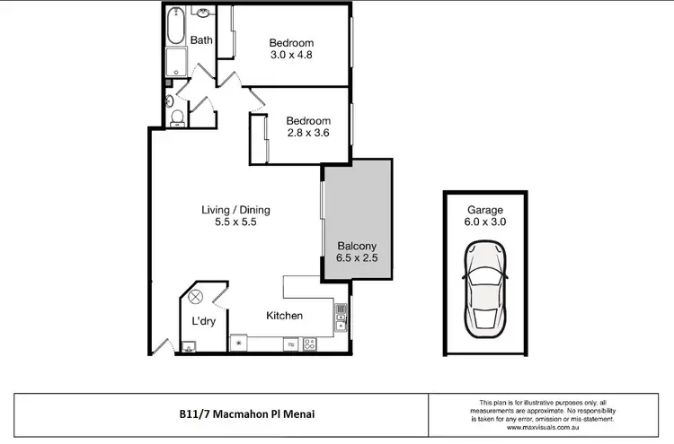 Floorplan of Homely apartment listing, 11B/7 MacMahon Place, Menai NSW 2234