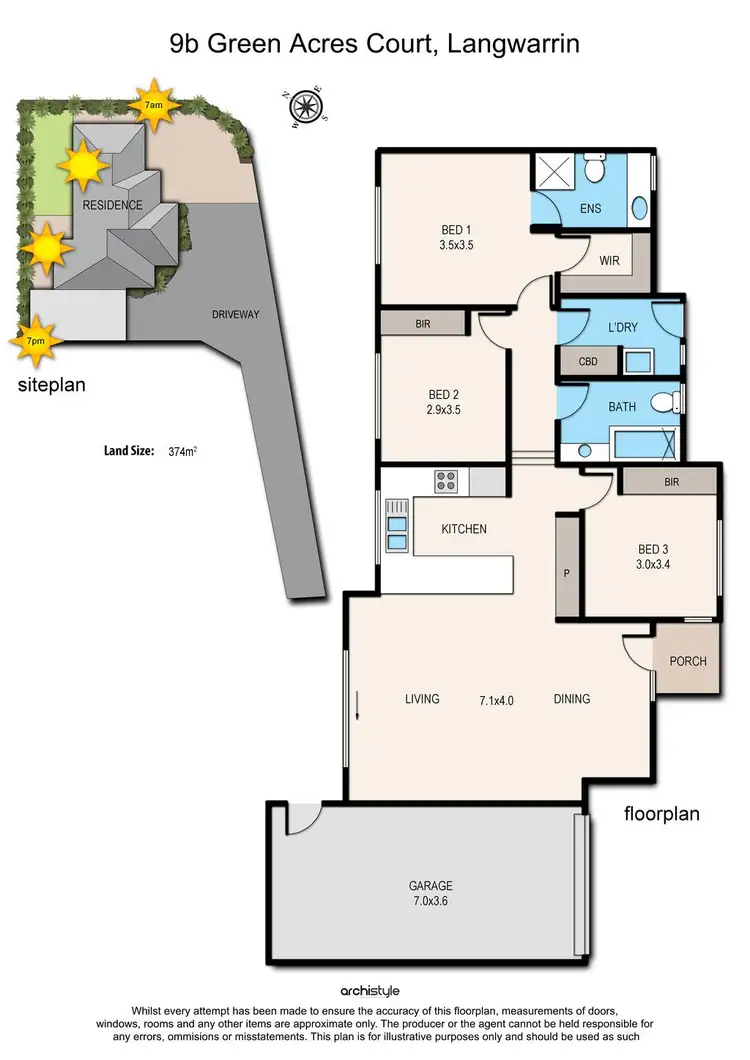 Floorplan of Homely house listing, 9B Green Acres Court, Langwarrin VIC 3910