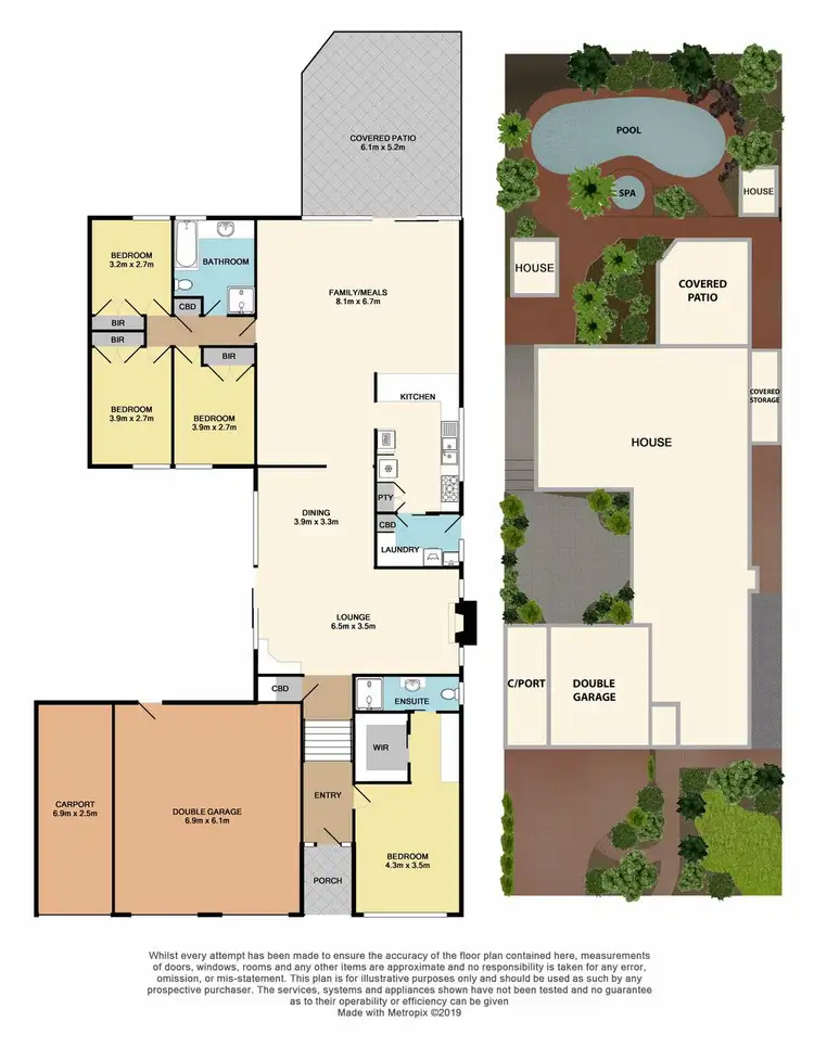 Floorplan of Homely house listing, 3 Harewood Close, Boronia VIC 3155