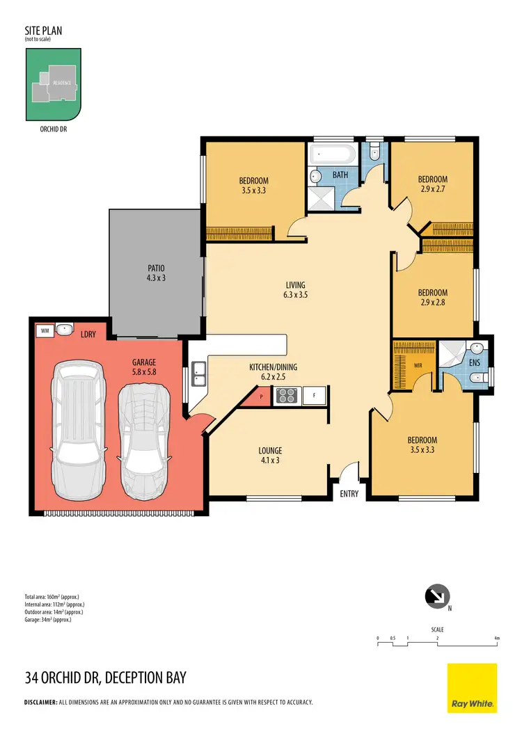 Floorplan of Homely house listing, 34 Orchid Drive, Deception Bay QLD 4508