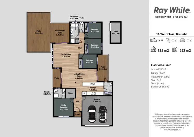 Floorplan of Homely house listing, 16 Weir Close, Berrinba QLD 4117