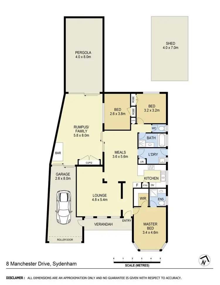 Floorplan of Homely house listing, 8 Manchester Drive, Sydenham VIC 3037