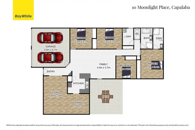 Floorplan of Homely house listing, 10 Moonlight Place, Capalaba QLD 4157