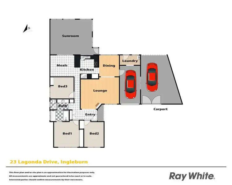 Floorplan of Homely house listing, 23 Lagonda Drive, Ingleburn NSW 2565