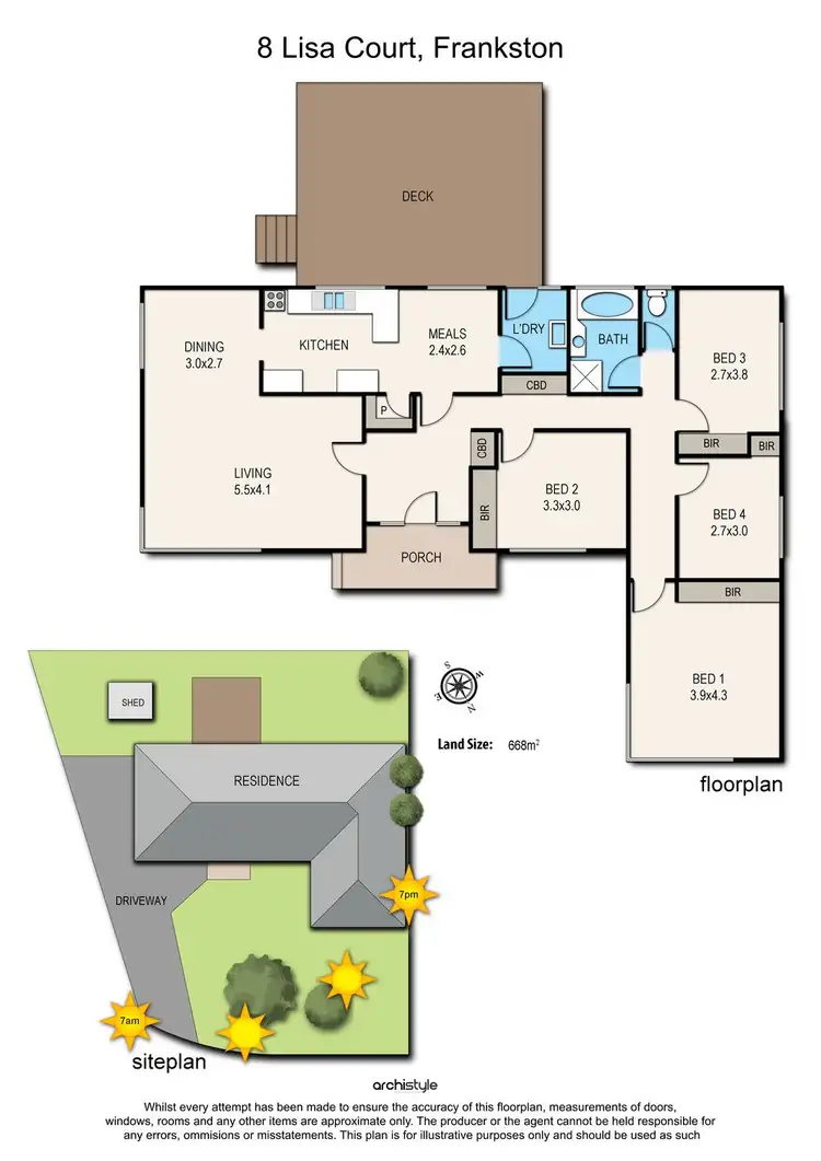 Floorplan of Homely house listing, 8 Lisa Court, Frankston VIC 3199