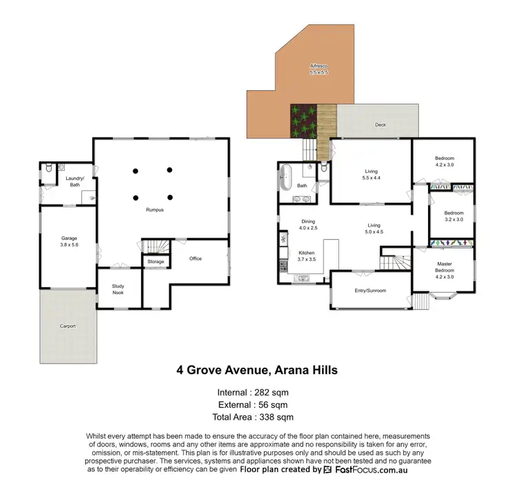 Floorplan of Homely house listing, 4 Grove Avenue, Arana Hills QLD 4054