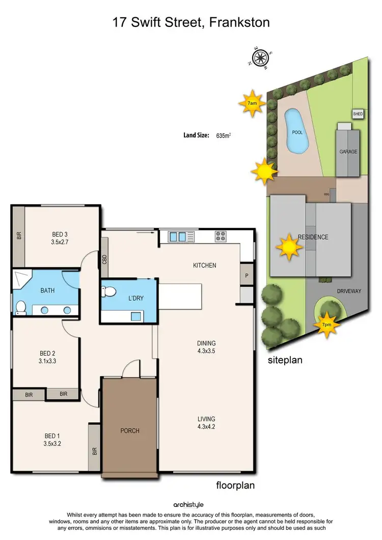Floorplan of Homely house listing, 17 Swift Street, Frankston VIC 3199