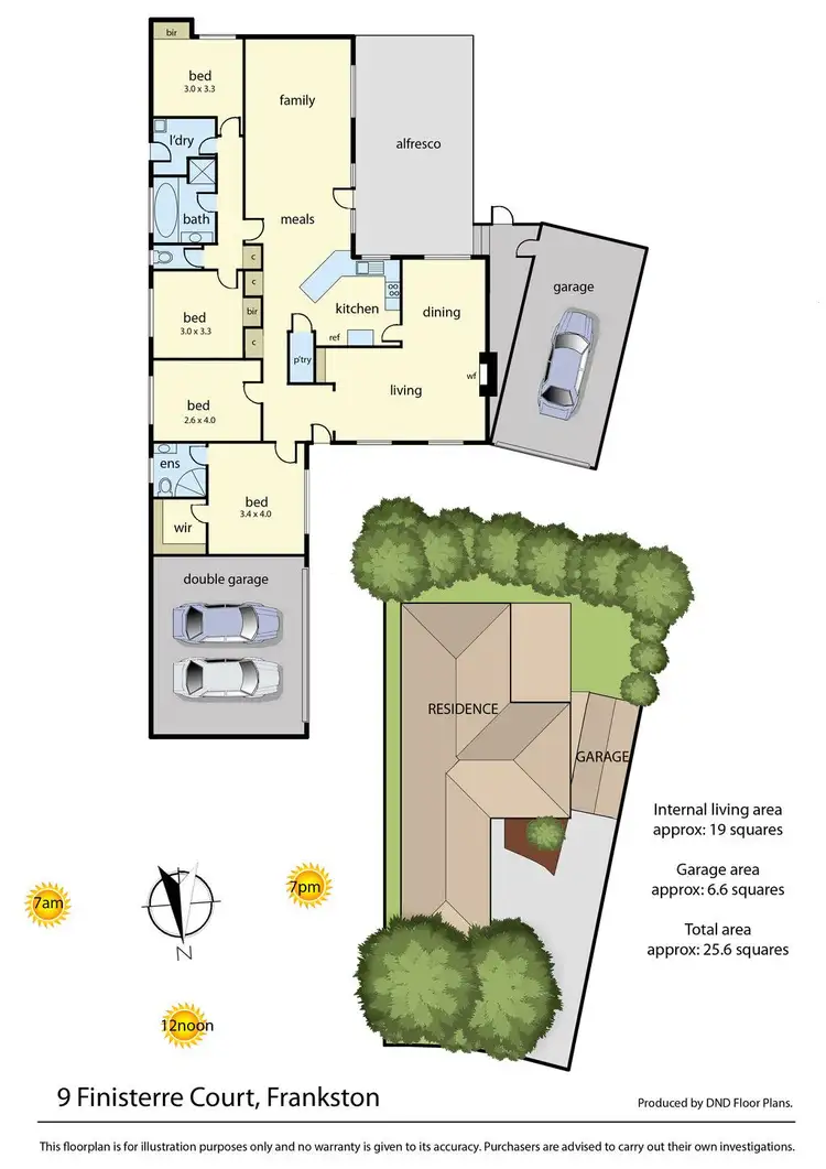 Floorplan of Homely house listing, 9 Finisterre Court, Frankston VIC 3199