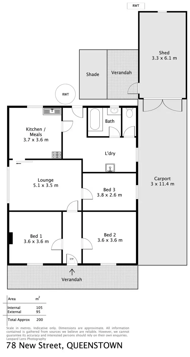 Floorplan of Homely house listing, 78 New Street, Queenstown SA 5014