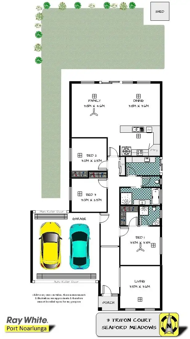 Floorplan of Homely house listing, 3 Triton Court, Seaford Meadows SA 5169