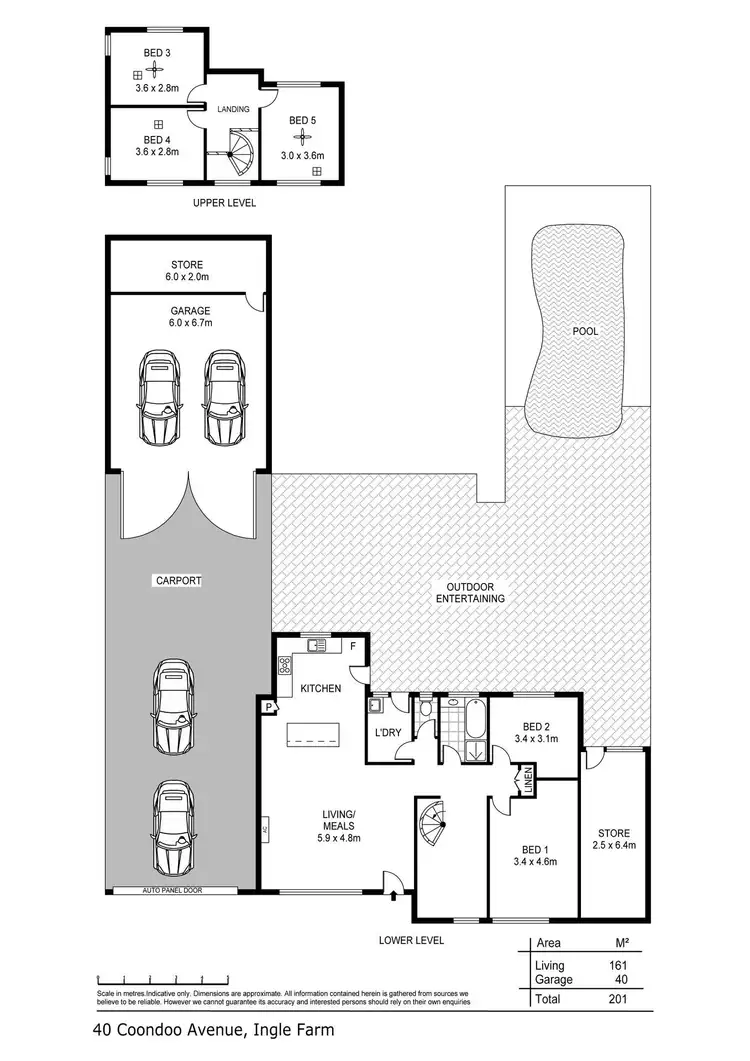 Floorplan of Homely house listing, 40 Coondoo Avenue, Ingle Farm SA 5098