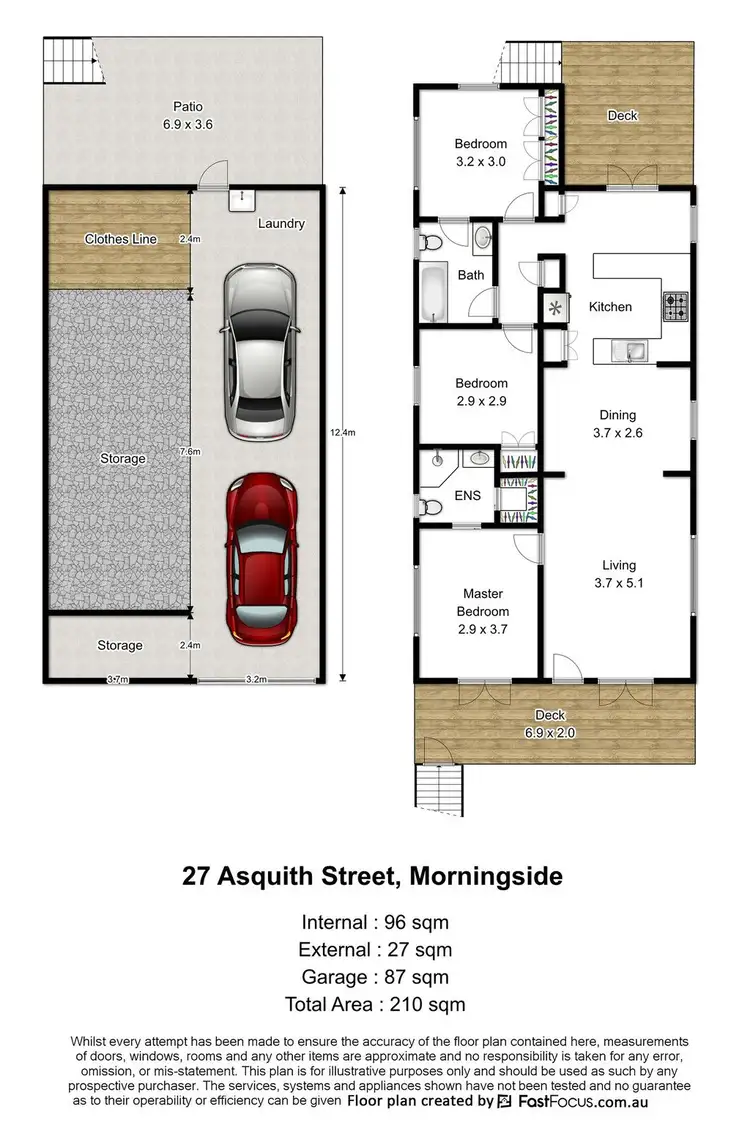 Floorplan of Homely house listing, 27 Asquith Street, Morningside QLD 4170