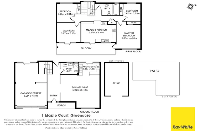 Floorplan of Homely house listing, 1 Maple Court, Greenacre NSW 2190