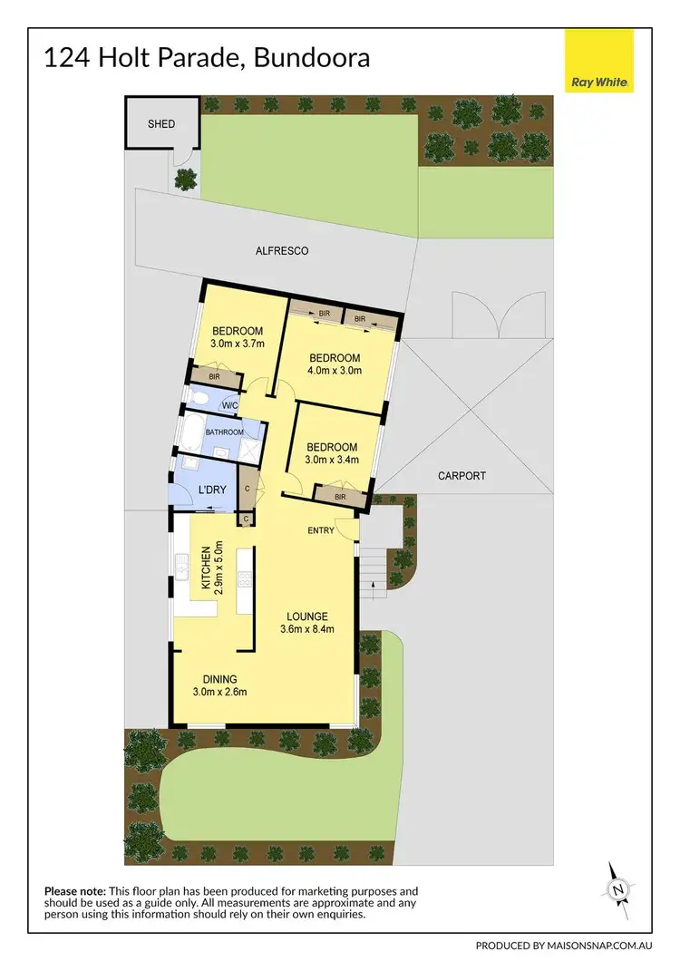 Floorplan of Homely house listing, 124 Holt Parade, Bundoora VIC 3083